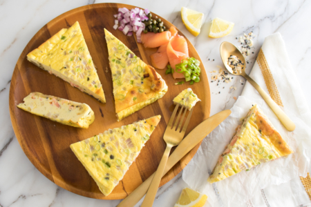 Everything Bagel Puff Pastry Quiche